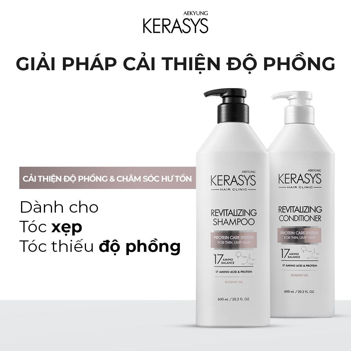 CẶP DẦU GỘI DẦU XẢ CAO CẤP HÀN QUỐC KERASYS REVITALIZING - Ảnh 2