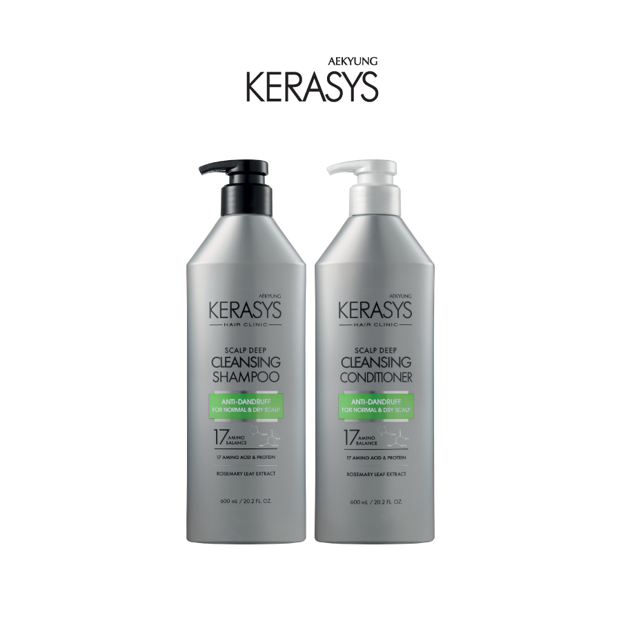 CẶP DẦU GỘI DẦU XẢ CAO CẤP HÀN QUỐC KERASYS SCALP DEEP CLEANSING